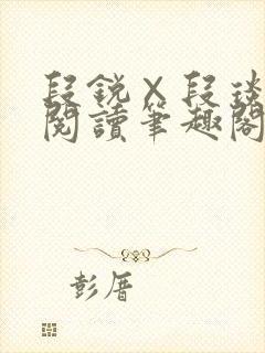 段锐×段琰免费阅读笔趣阁全文