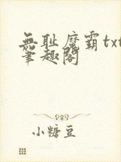 无耻魔霸txt笔趣阁封面