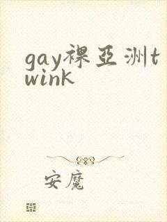 gay裸亚洲twink