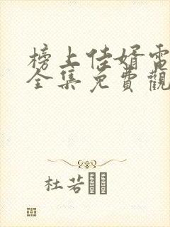 榜上佳婿电视剧全集免费观看高清