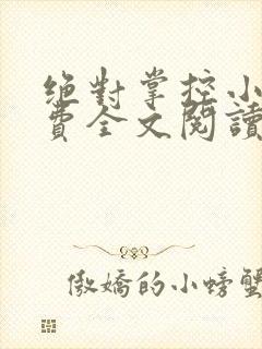 绝对掌控小说免费全文阅读笔趣阁