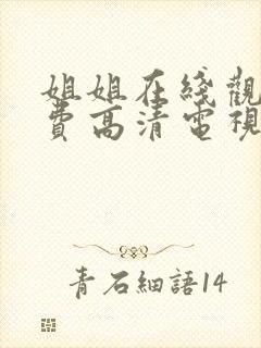 姐姐在线观看免费高清电视剧封面