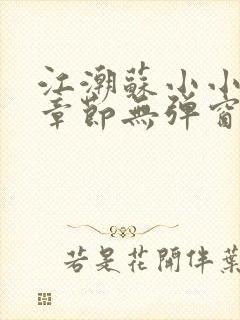 江潮苏小小最新章节无弹窗笔趣阁