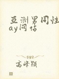 亚洲男同性恋gay网站封面