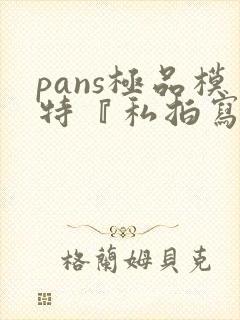 pans极品模特『私拍写真视频