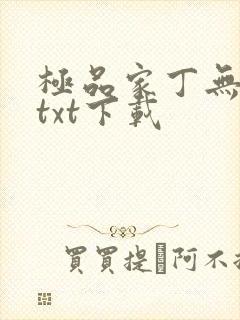 极品家丁无删减txt下载
