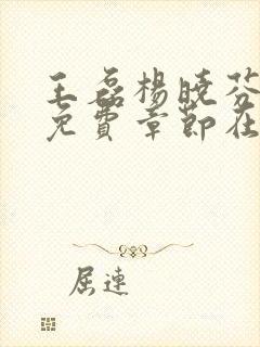 王磊杨晓芬后妈免费章节在线阅读小