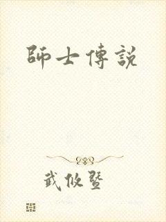 师士传说封面