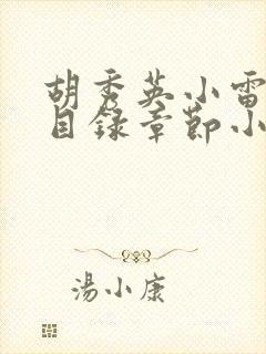 胡秀英小雷全部目录章节小说乡村