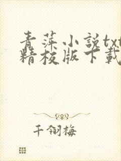 青萍小说txt精校版下载