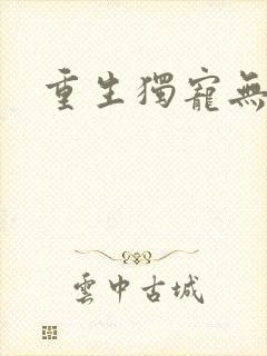 重生独宠无二封面