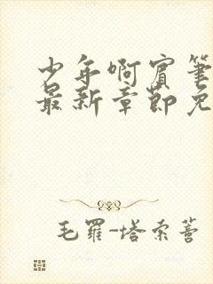 少年啊宾笔趣阁最新章节免费阅读