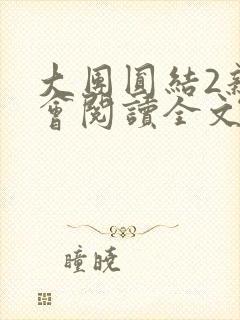 大团圆结2亲情会阅读全文