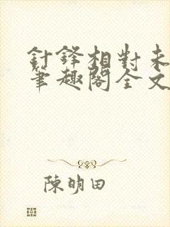 针锋相对未删减笔趣阁全文阅读封面