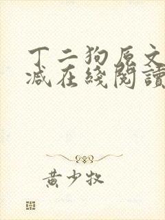 丁二狗原文无删减在线阅读
