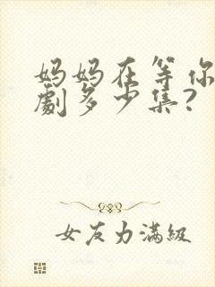 妈妈在等你电视剧多少集?