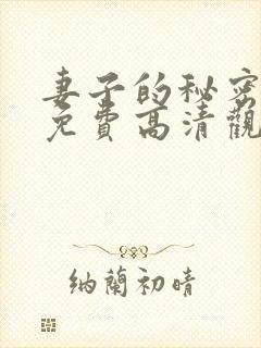 妻子的秘密短剧免费高清观看全集