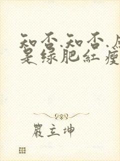 知否.知否.应是绿肥红瘦在线观看