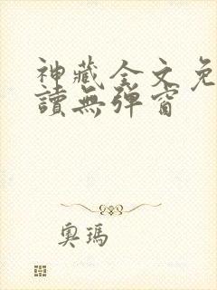 神藏全文免费阅读无弹窗