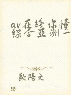 av在线你懂的综合亚洲一区