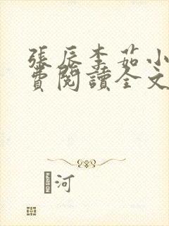 张辰李茹小说免费阅读全文最新章节