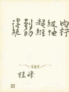 得到超级肉禽系统的维他柠檬茶