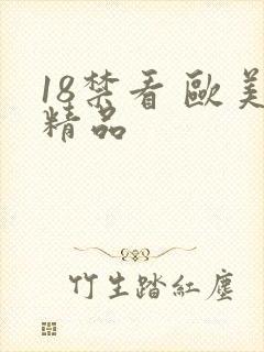 18禁看 欧美精品