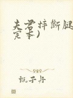 夫君摔断腿后(完本)