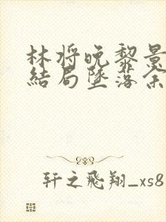 林将晚黎景珩大结局坠落余辉