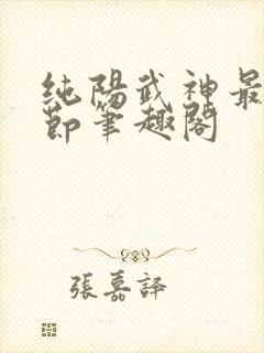 纯阳武神最新章节笔趣阁