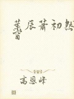 叶辰萧初然无弹窗