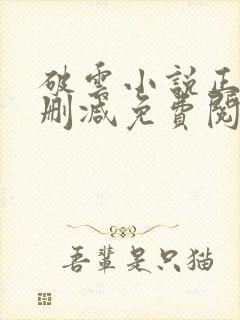 破云小说正版无删减免费阅读全文