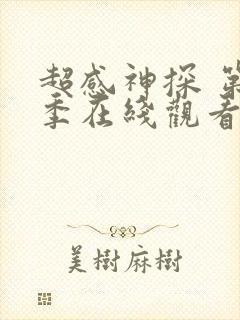 超感神探 第2季在线观看全集免费播放