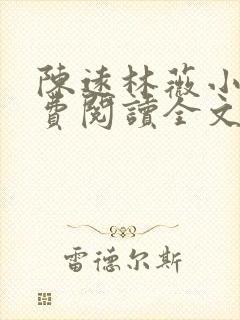 陈远林薇小说免费阅读全文最新章节