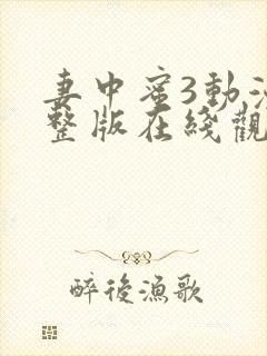 妻中蜜3动漫完整版在线观看