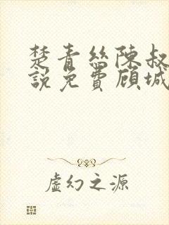 楚青丝陈叔的小说免费顾城佳人封面