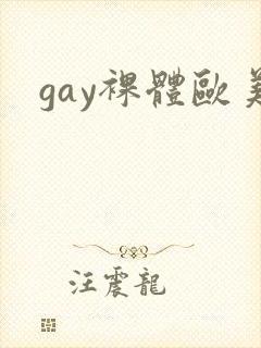 gay裸体欧美