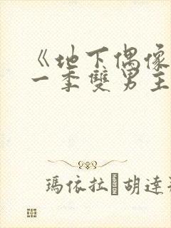 《地下偶像》第一季双男主封面