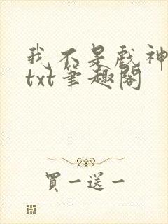 我不是戏神小说txt笔趣阁封面