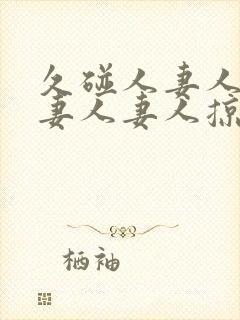 久碰人妻人妻人妻人妻人掠