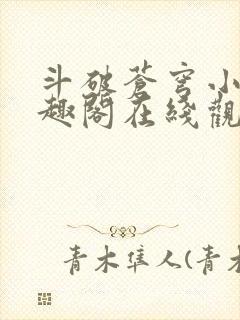 斗破苍穹小说笔趣阁在线观看封面