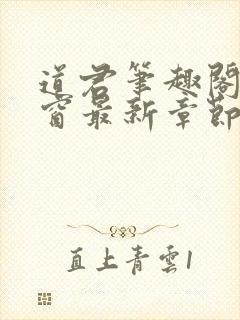 道君笔趣阁无弹窗最新章节