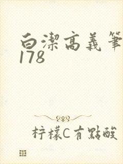 白洁高义笔趣阁178
