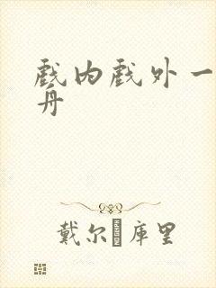 戏内戏外一叶孤舟