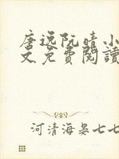 唐逸阮晴小说全文免费阅读最新章节封面