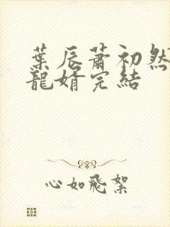 叶辰萧初然上门龙婿完结