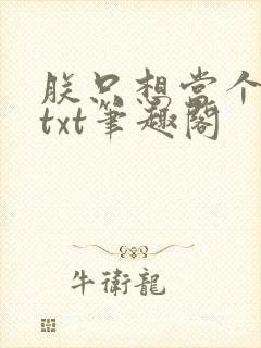 朕只想当个昏君txt笔趣阁封面