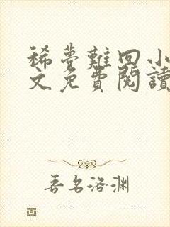 稀梦难回小说全文免费阅读无弹窗封面