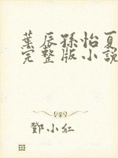 叶辰孙怡夏若雪完整版小说