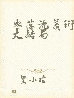 岑落沈羡珩番外大结局